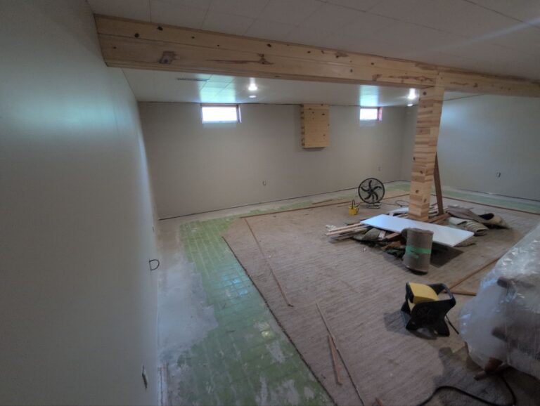 Basement finish and flooring